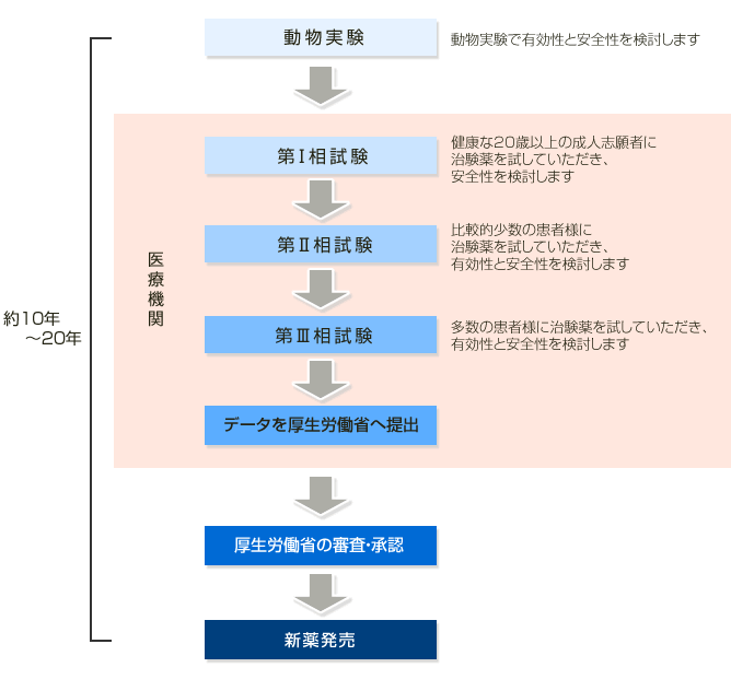 治験の流れ